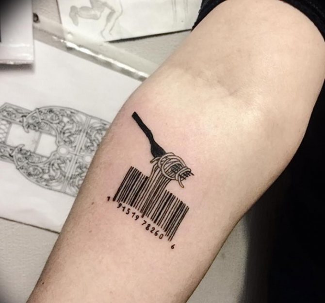 Un ejemplo claro es la continuación del código con un fideo de crema.