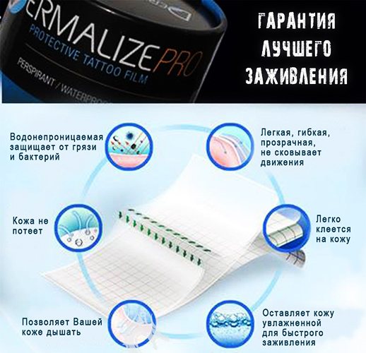 La película de curación de un tatuaje. Instrucción, cómo usar, qué comprar, cuidado del tatuaje