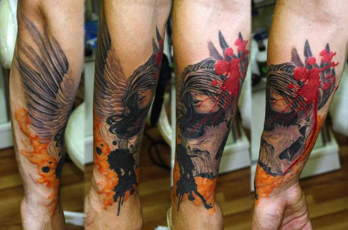 Γυναίκα με κάλυμμα ματιού