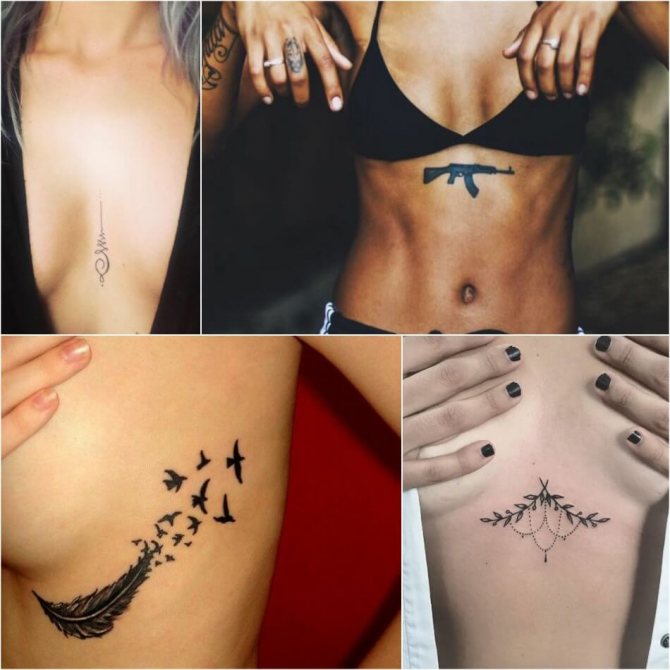 Γυναικεία τατουάζ στο στήθος - Τατουάζ στο στήθος για κορίτσια - Μικρά γυναικεία τατουάζ στο στήθος