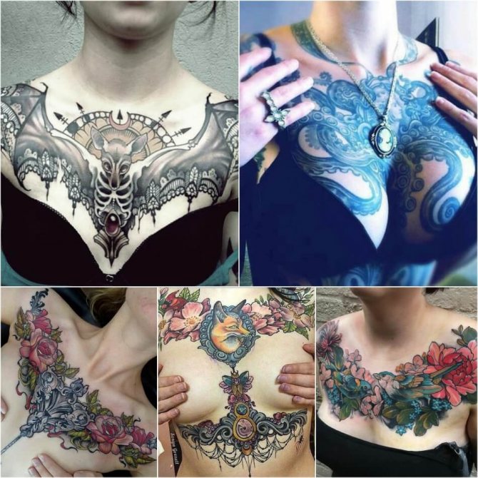 Γυναικείο τατουάζ στήθους - Γυναικείο τατουάζ στήθους για κορίτσια - Γυναικεία τατουάζ στήθους