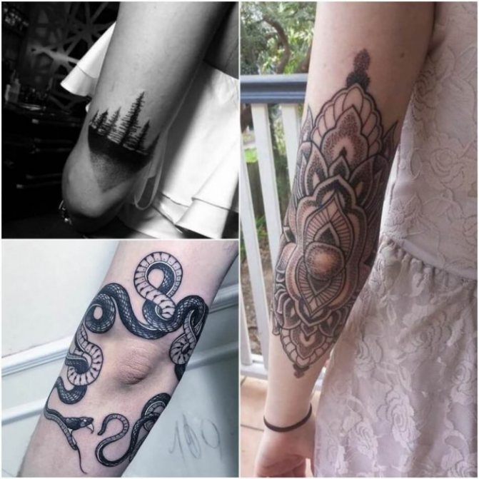 tatouages de femmes sur le poignet - coude de femmes - tatouages sur le coude de filles