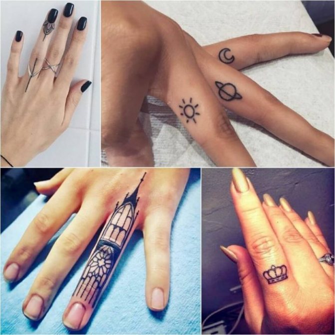 tatouages de femmes sur la main - tatouages de femmes sur le doigt - tatouages sur le doigt pour les filles