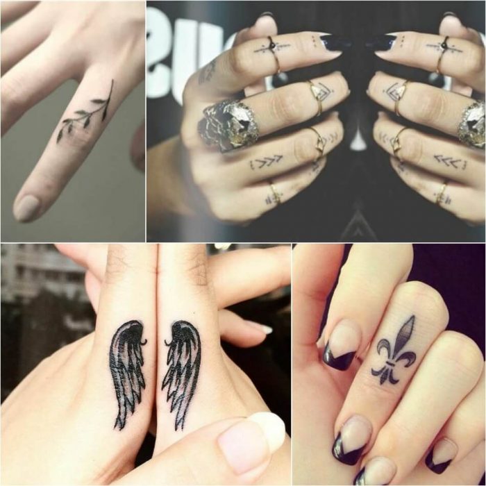 tatouages de femmes sur la main - tatouages de femmes sur le doigt - tatouages sur le doigt pour les filles