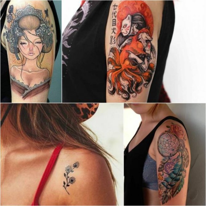 tatouages de femmes sur la main - tatouages de femmes sur l'épaule - tatouages sur l'épaule pour les filles