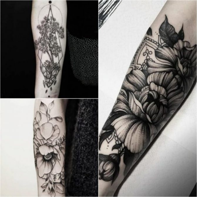 tatouage de femmes sur le bras - tatouages sur l'avant-bras pour les filles