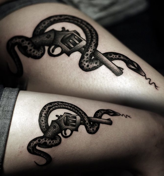 Un serpent à deux pattes