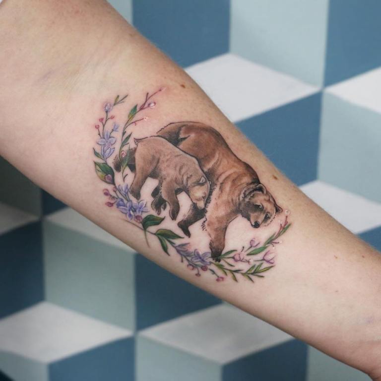 signification de l'ours tatoué