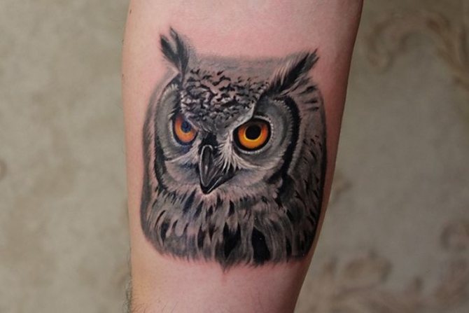 Signification du tatouage de chouette sur le cou d'un homme