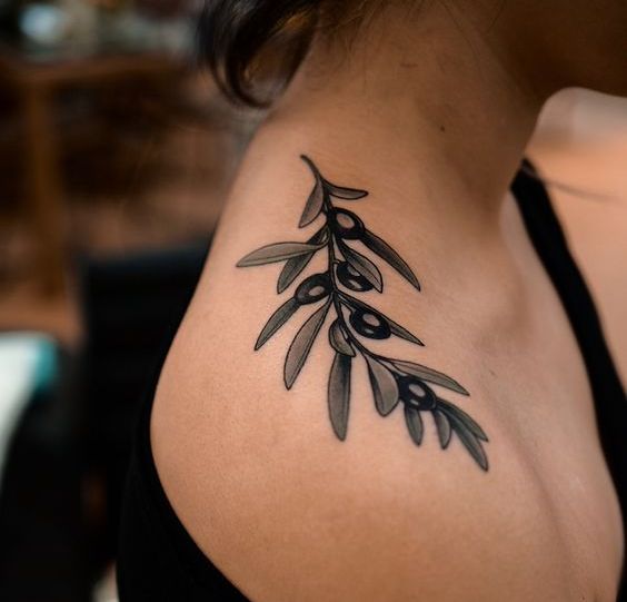 Meaning of tattoo: Branch on the shoulder