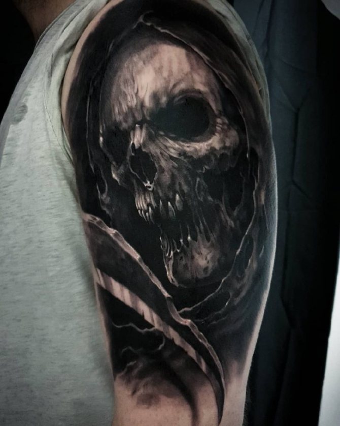 татуировка със знак за смърт